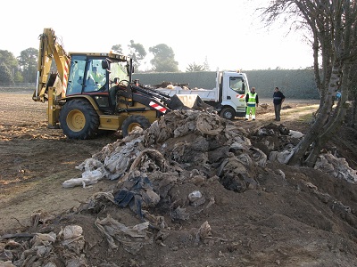 16 février 2008, des tonnes de plastique retirées des berges de la Nesque 16 févier 2008
